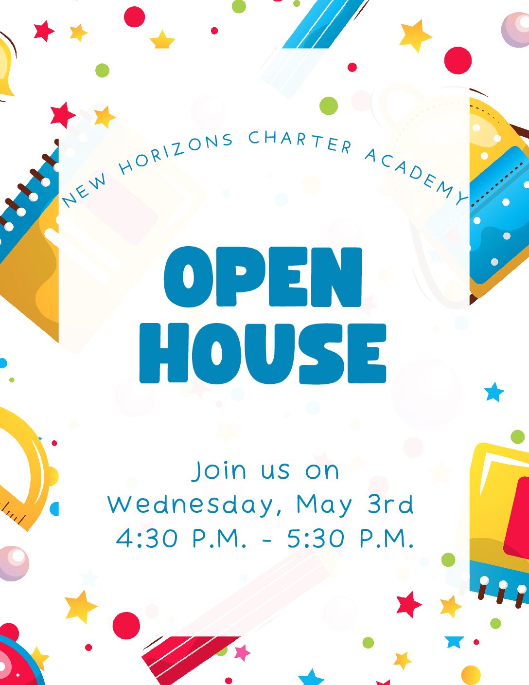 Open House May 3rd, 2023 at 4:30 pm to 5:30 pm