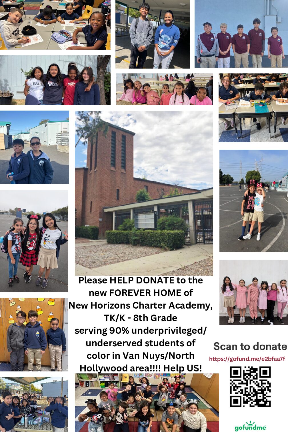 Please Help Donate to the Forever Home of New Horizons Charter Academy