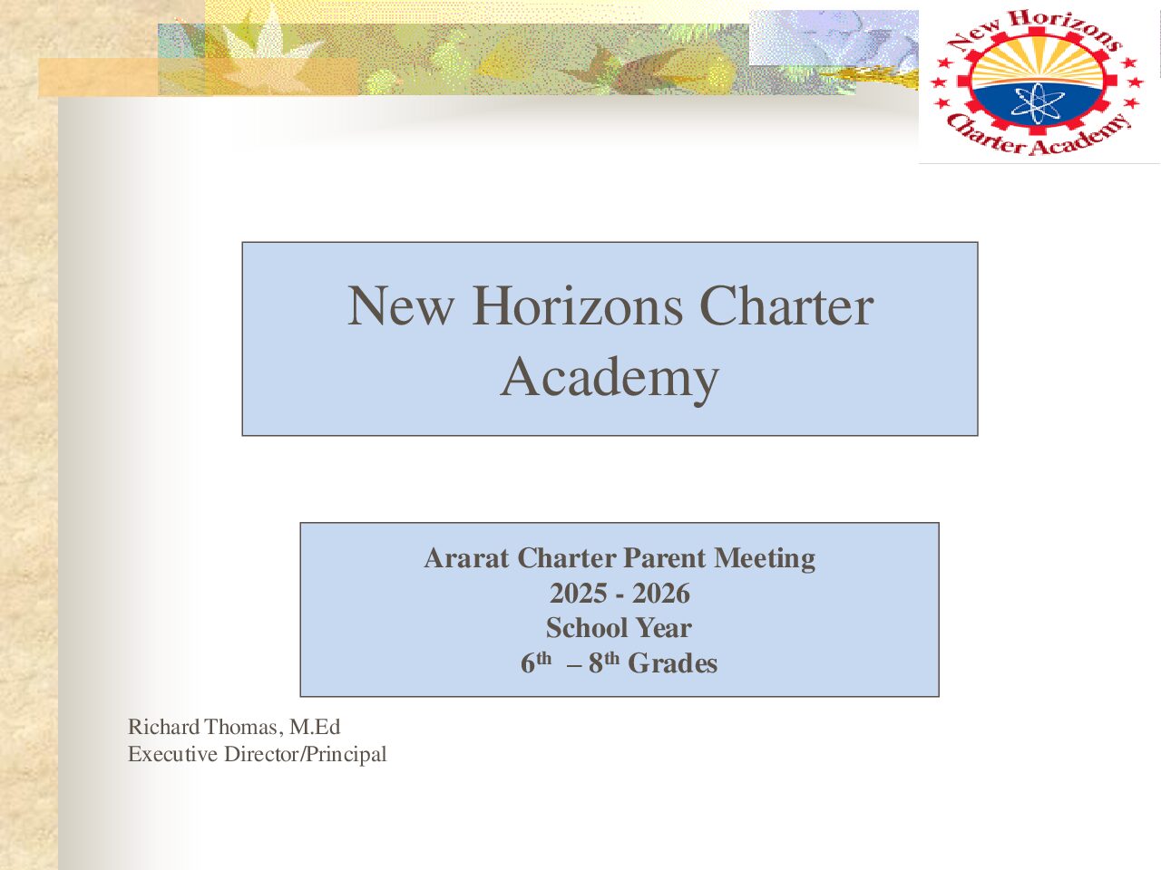 Ararat Charter Parent Meeting 2024-2025